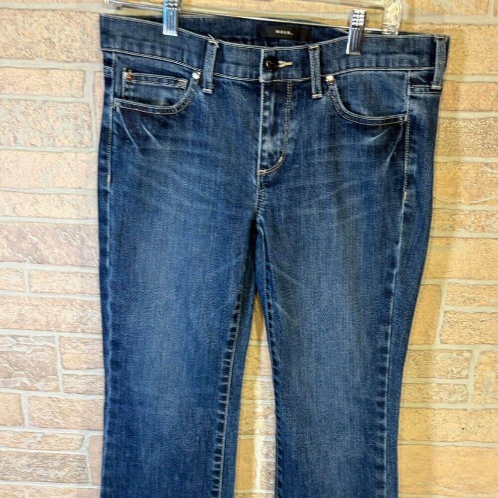 Noir Low-Rise Bootcut‎ Denim Stretch Womens Blue Jeans Size 8s